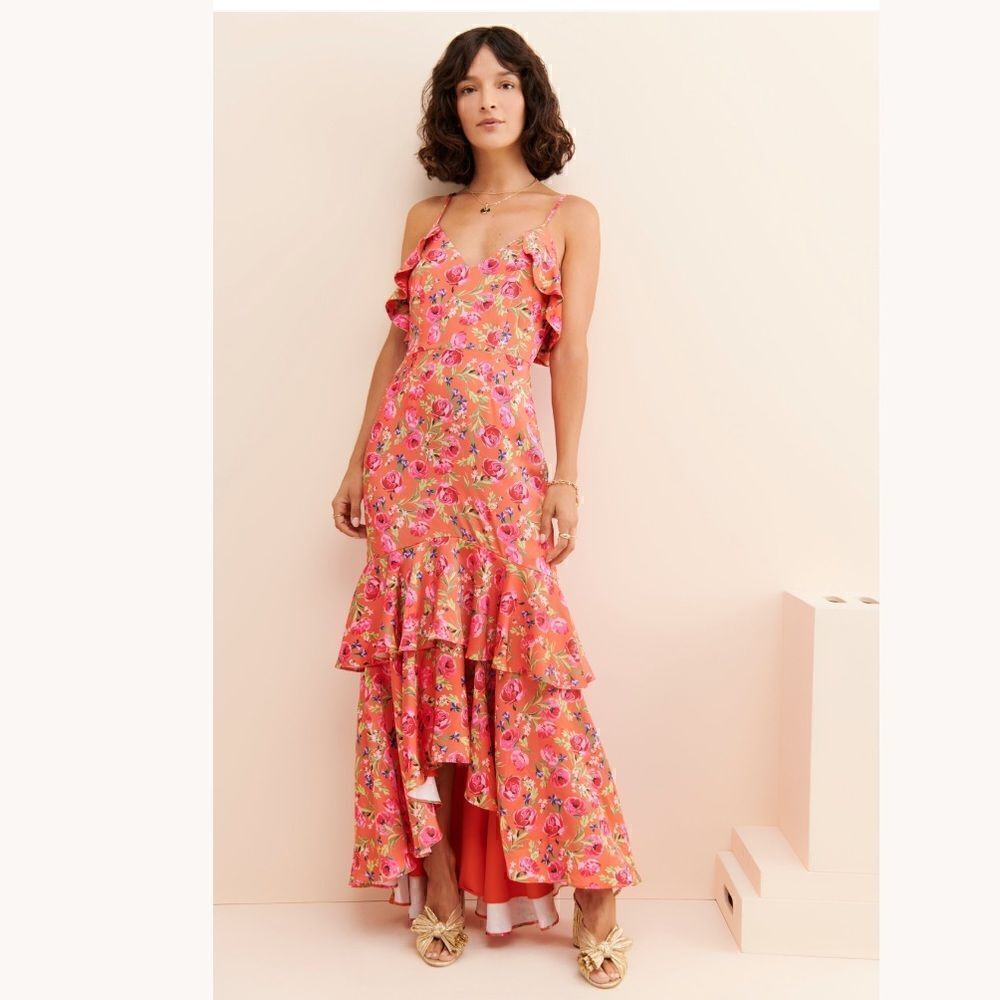 Anthropologie Keepsake Tiered Maxi Dress Size XS